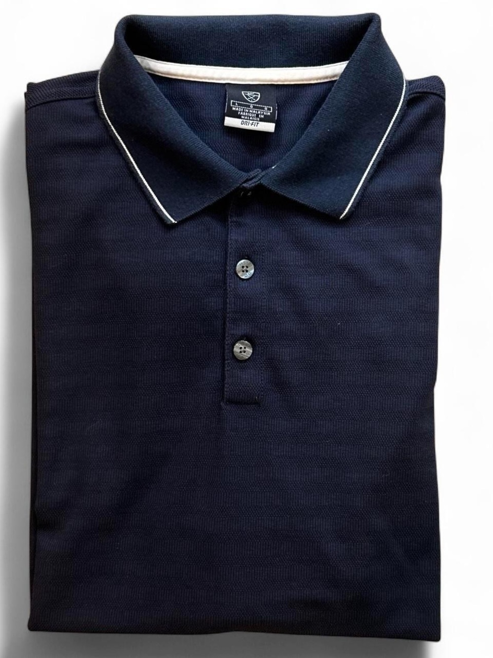 Nike Golf Dri-Fit Classic Tipped Polo Shirt LG